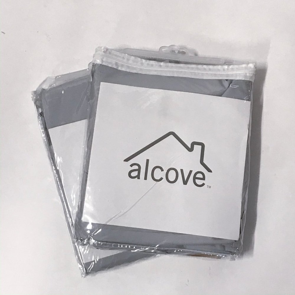 Alcove Insulated Foamback Tab-Top Curtain Panels